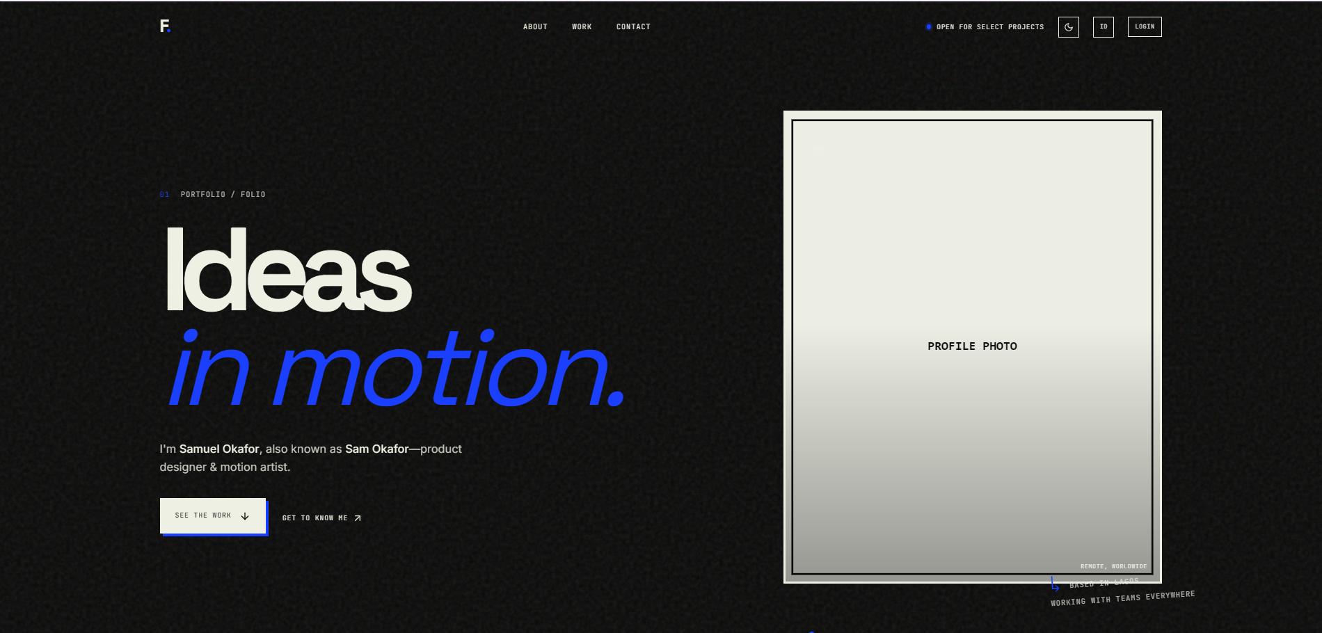 folio-template 网站模板截图