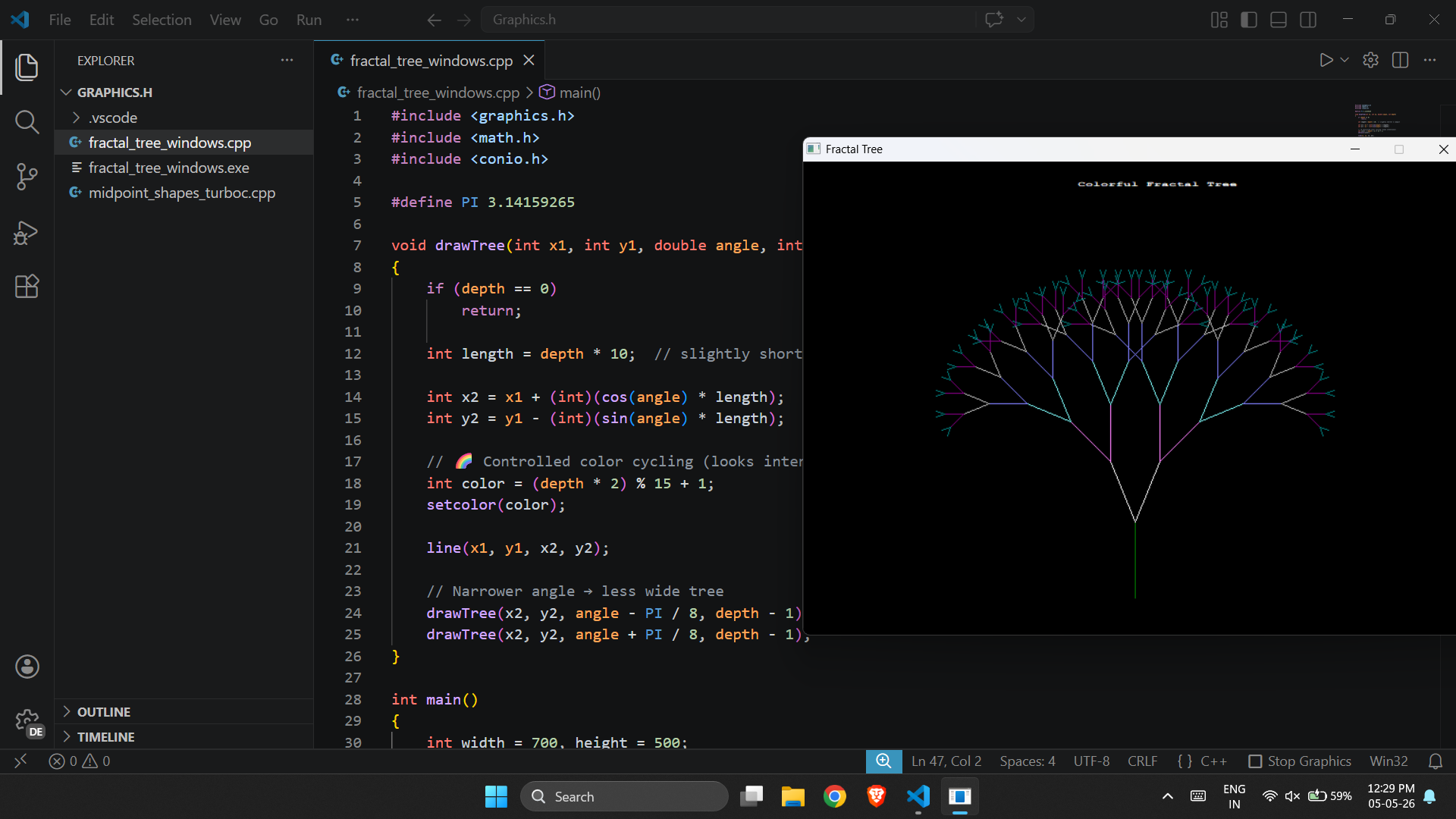 WinBGI running natively on Windows