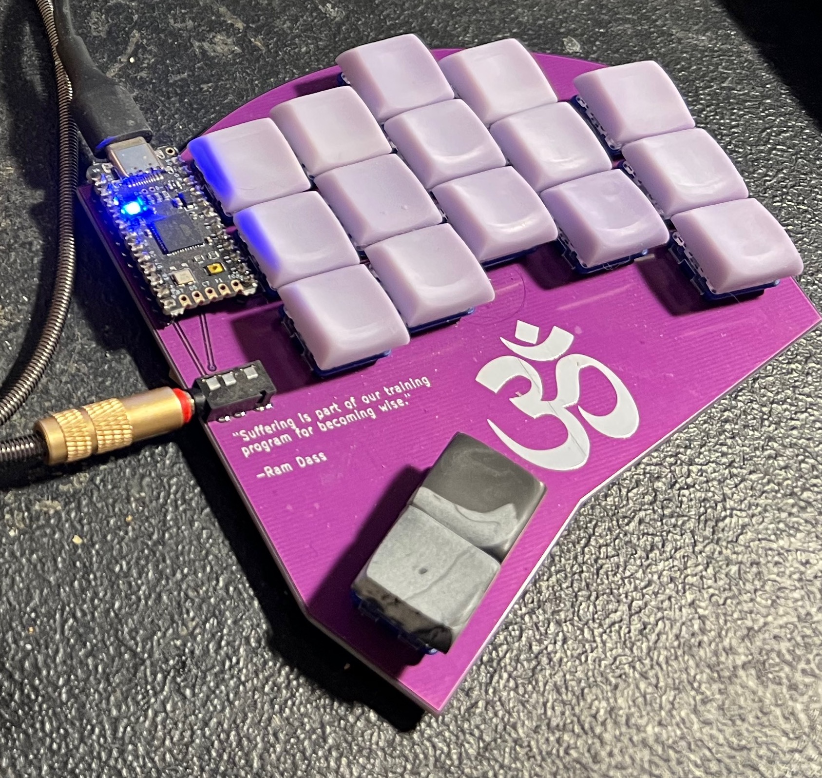 Build with purple CS caps