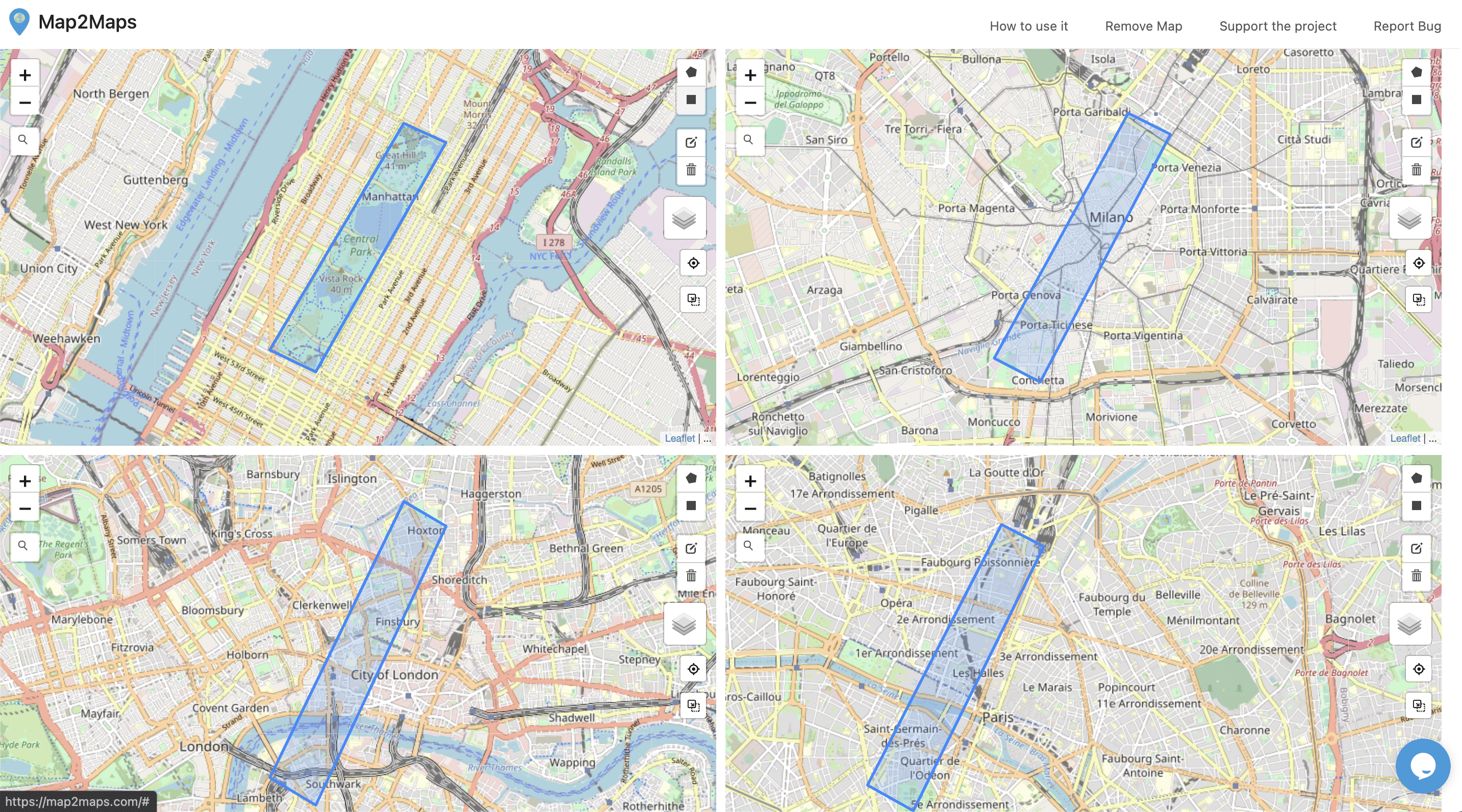 map2maps.com screenshot