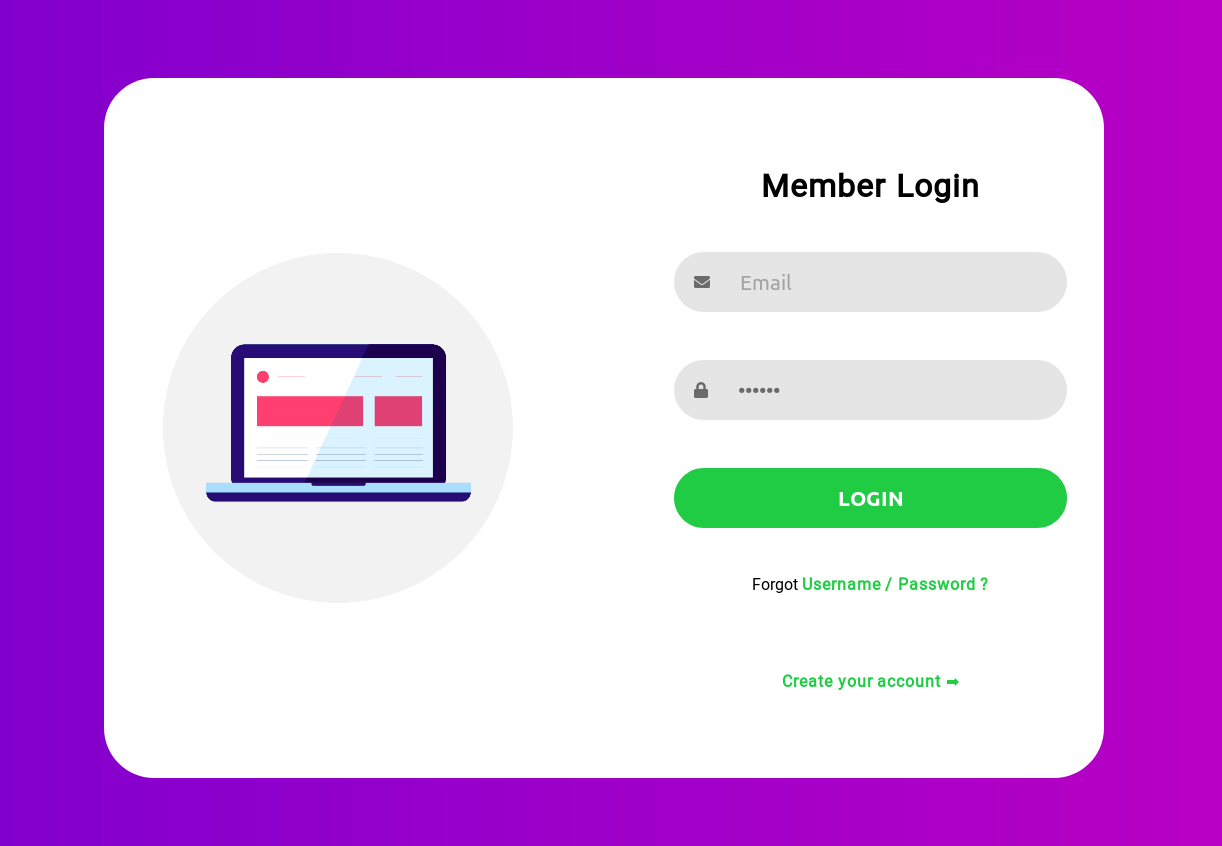 Create An Attractive Login Form Using Html And Css How To Make Login 