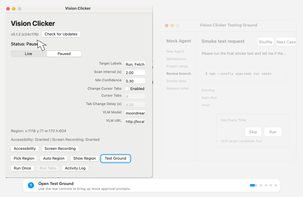 Vision Clicker demo