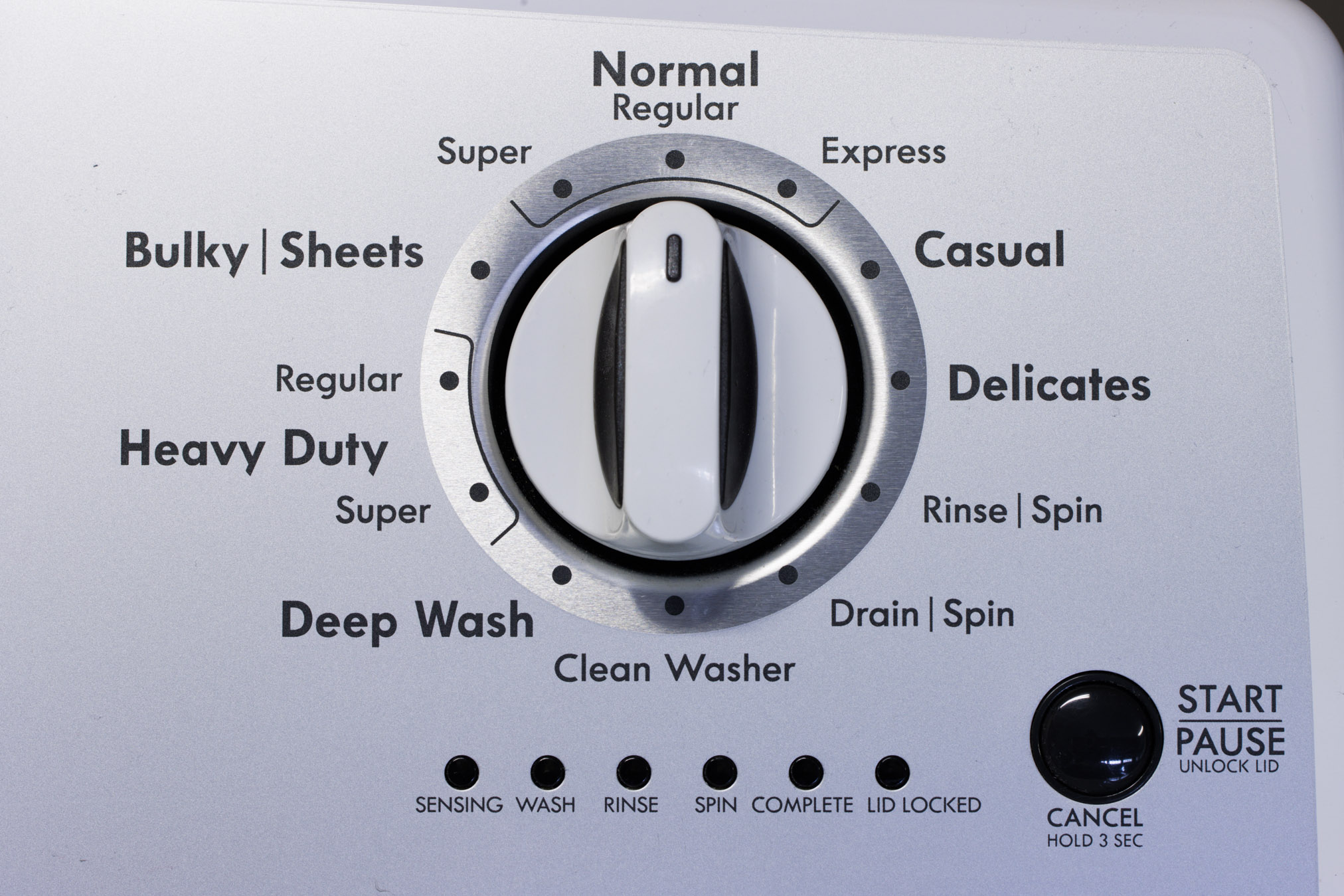 Washing machine mode dial