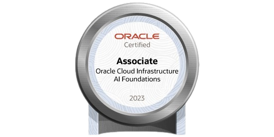 Oracle Cloud Infrastructure 2023 AI Certified Foundations Associate