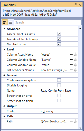 Read Config From Excel