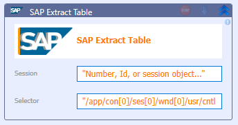 SAP Extract Table