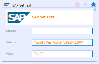 SAP Set Text