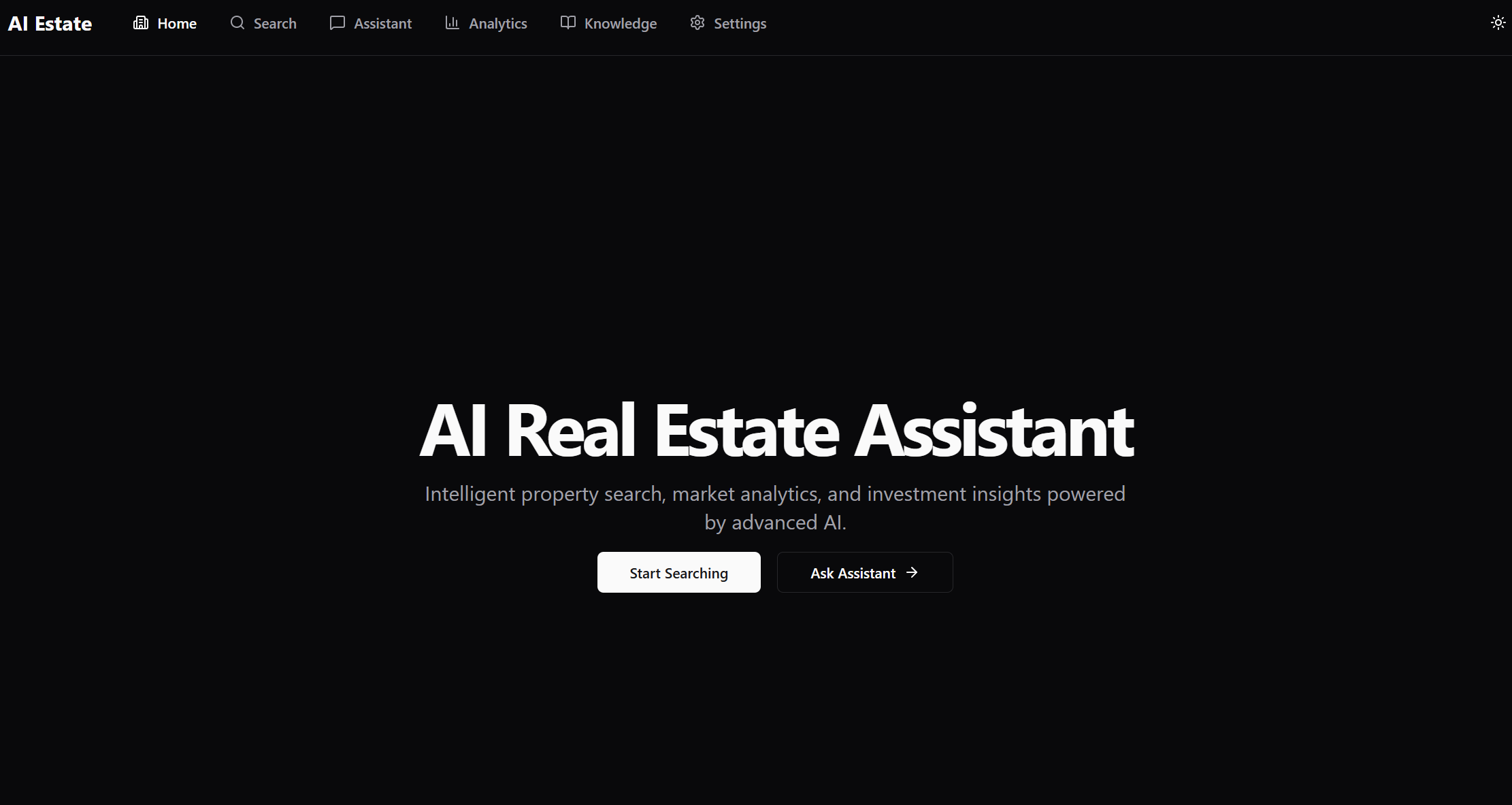 AI Real Estate Assistant (Docker Run)