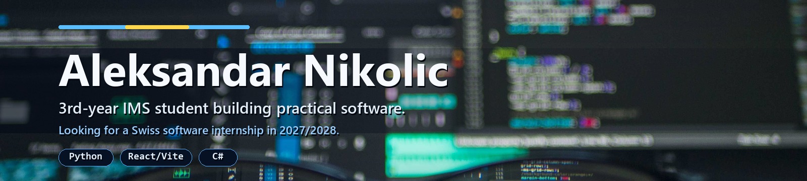 Aleksandar Nikolic profile banner
