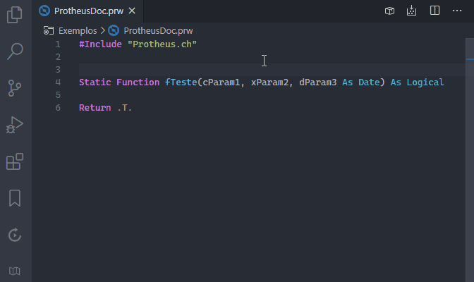 ProtheusDoc for VsCode