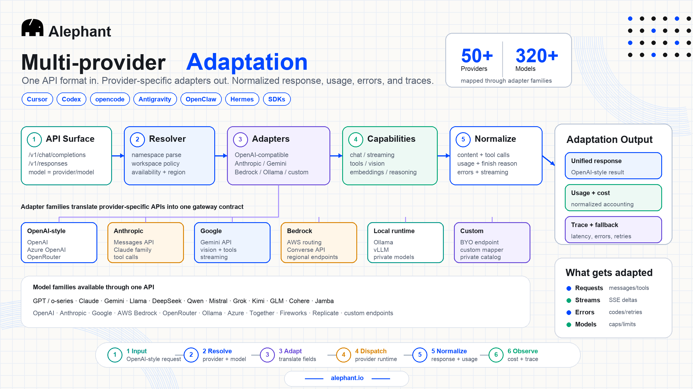 Multi-provider adaptation