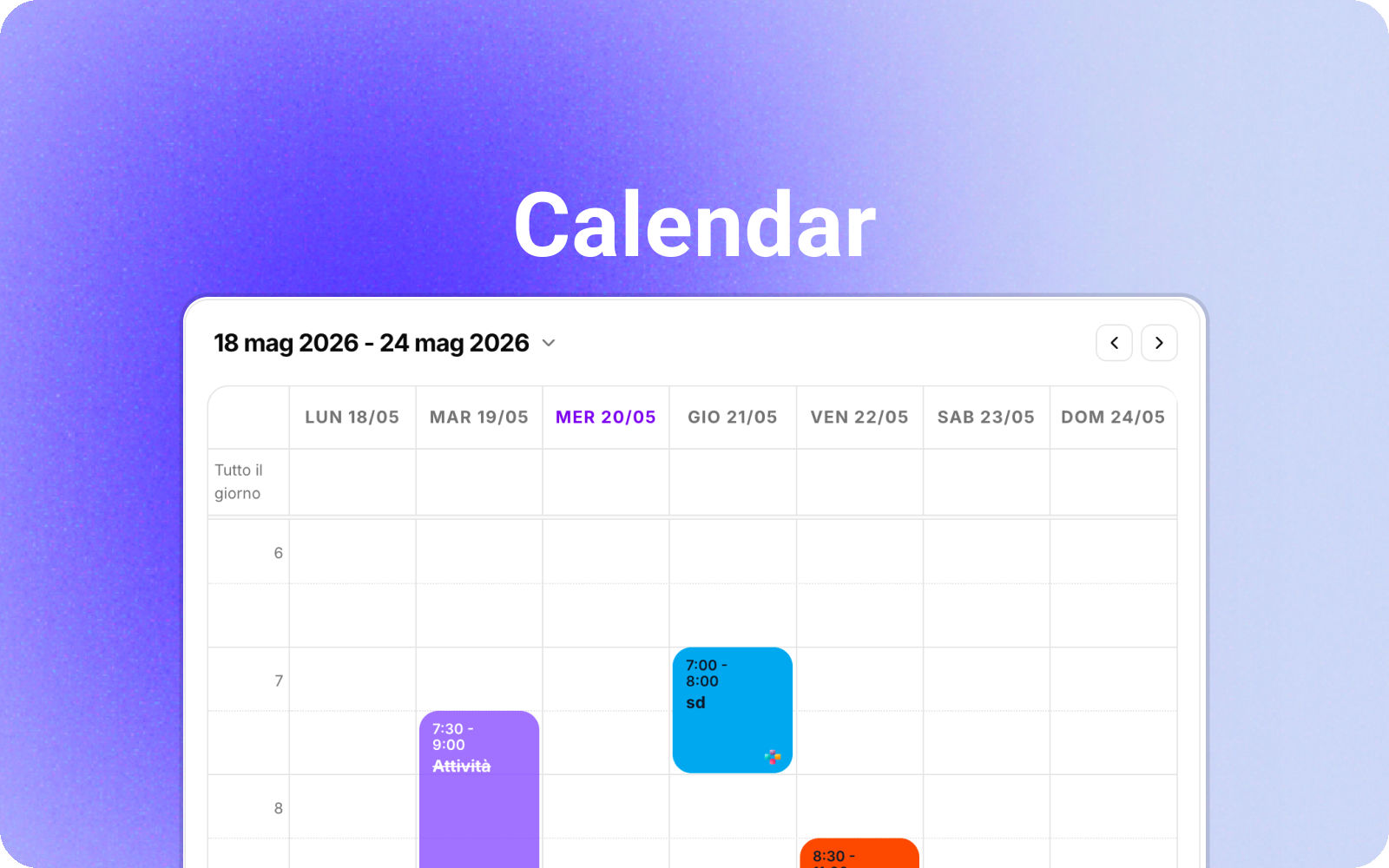 Calendar