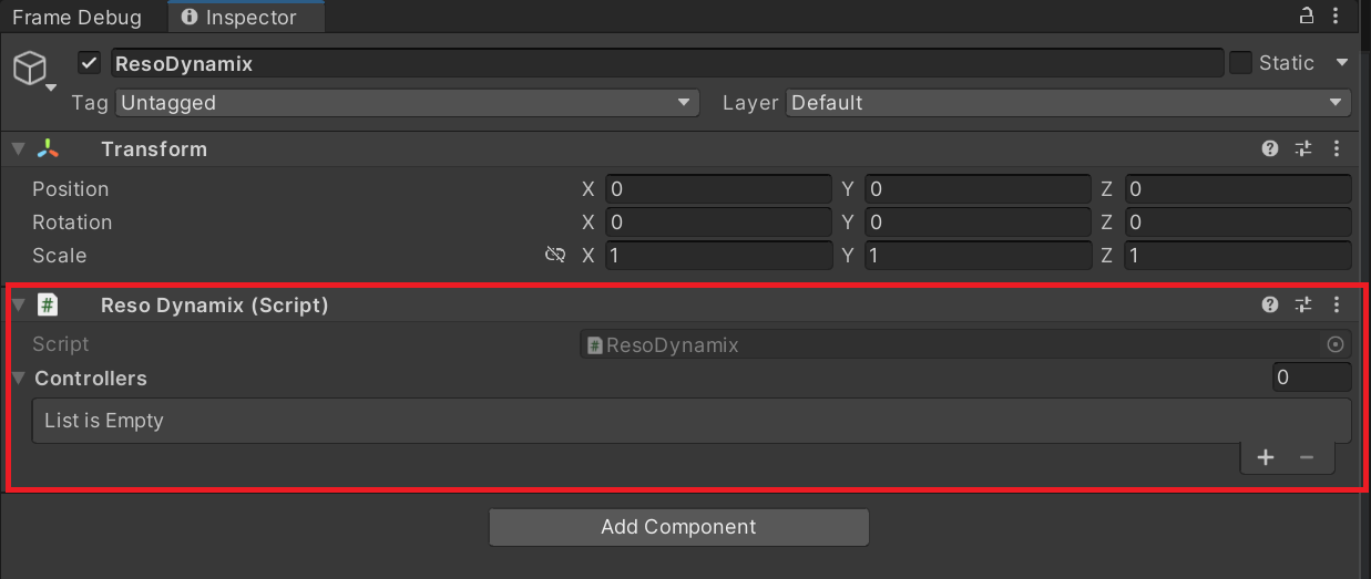 ResoDynamix component