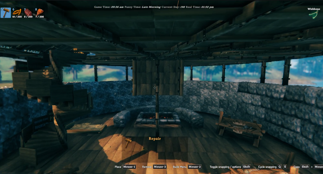 In-game: round house interior