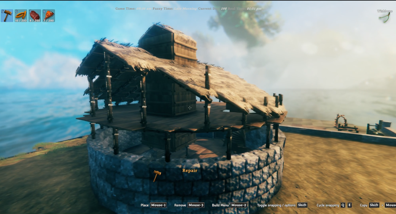 In-game: round house extended to two levels