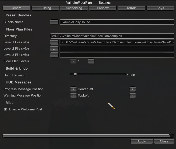 ValheimFloorPlan Config Panel