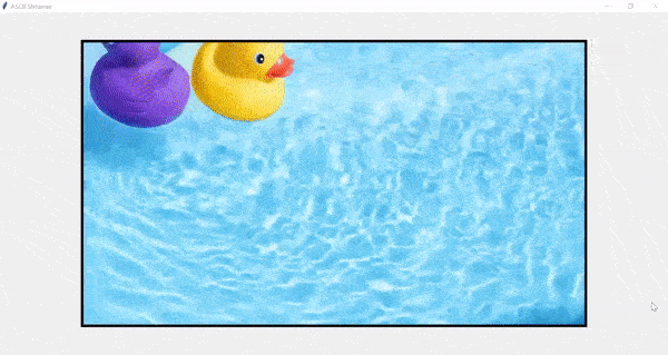 Ducks Video in ASCII Streamer