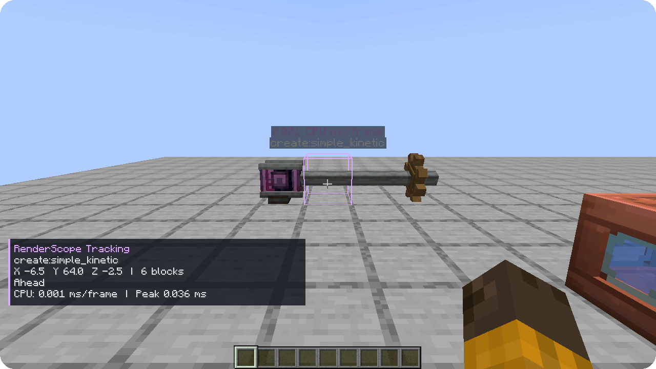 Selected rotating Create shaft · archived 0.2.0 / Выбранный вращающийся вал Create · архив 0.2.0