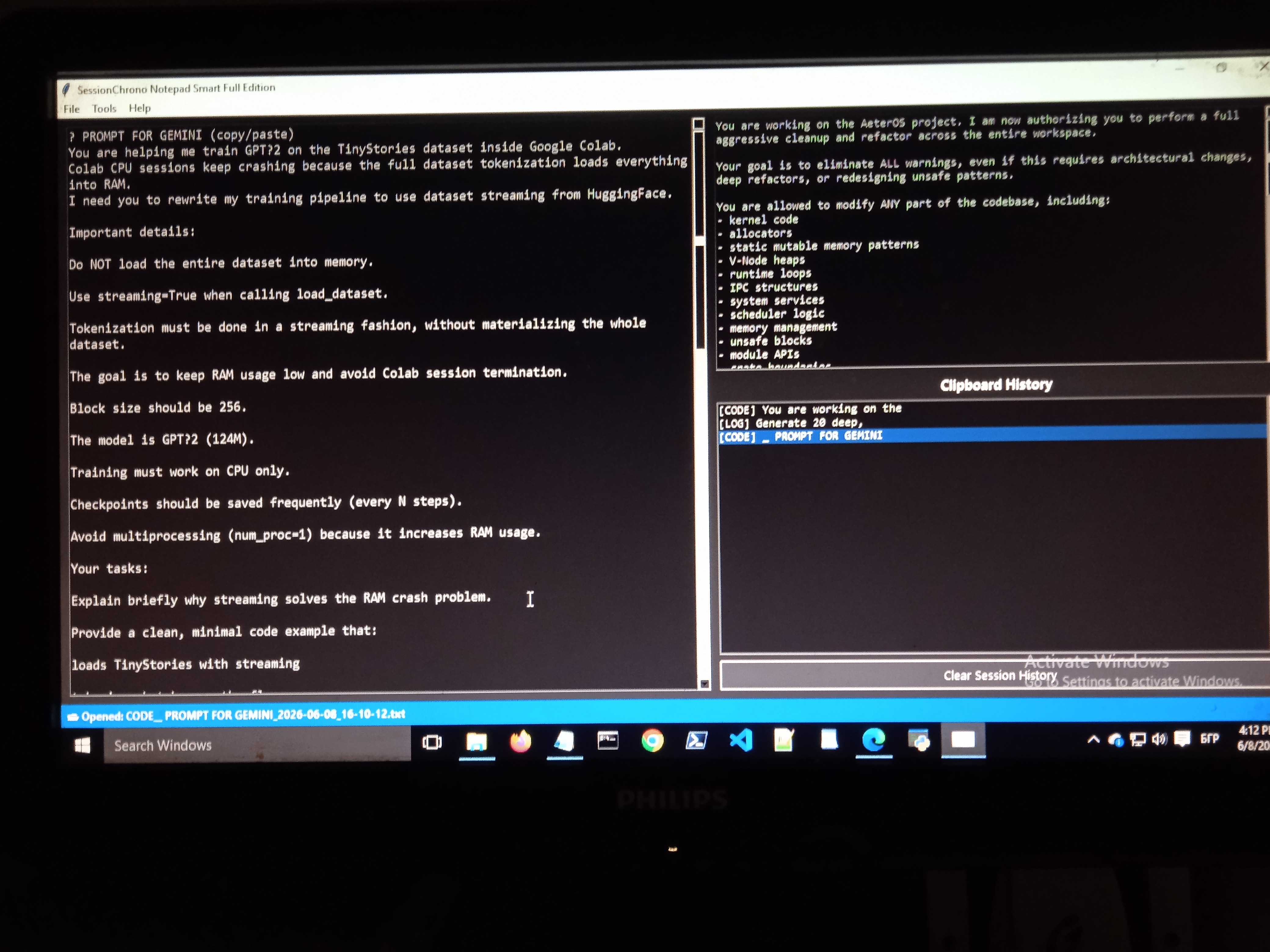 SessionChrono Screenshot 1
