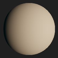 Sphere lit from the right