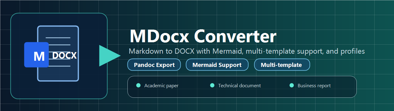 MDocx Converter banner