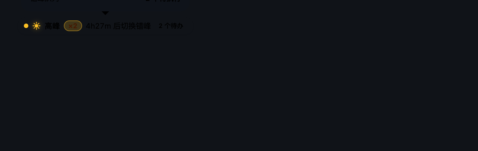 高峰状态浮标