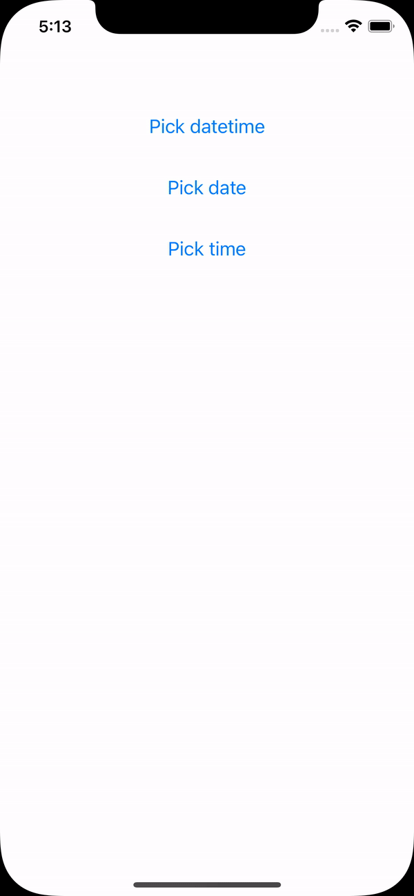 React Native DateTime Picker Modal iOS