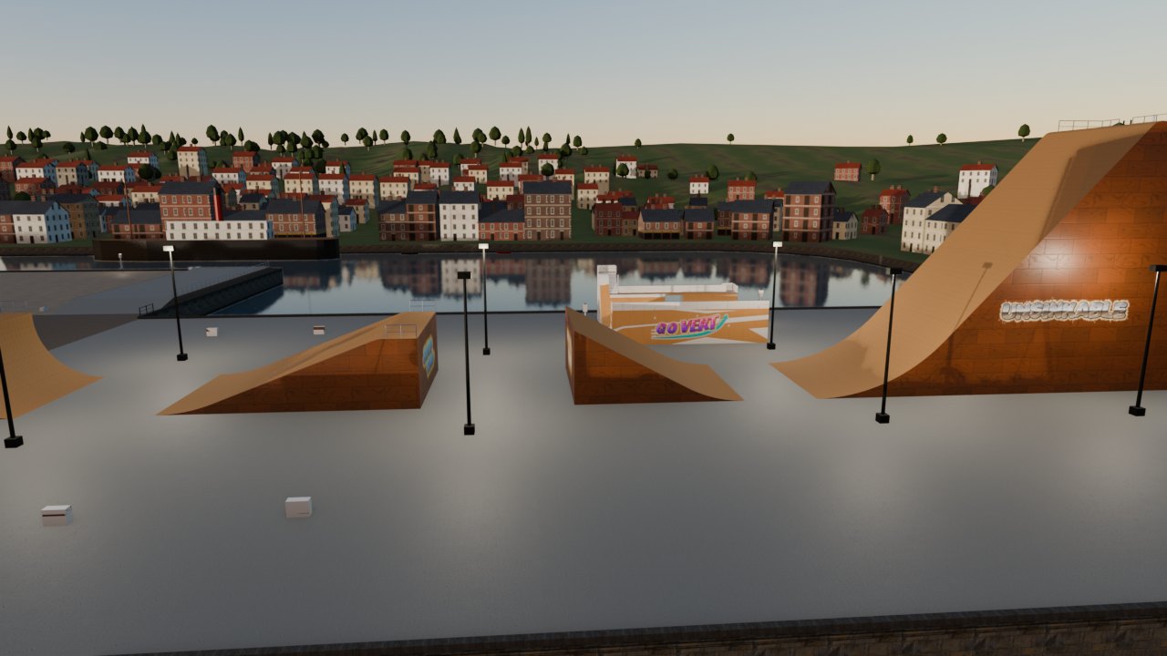 Mega ramp on the East Pier