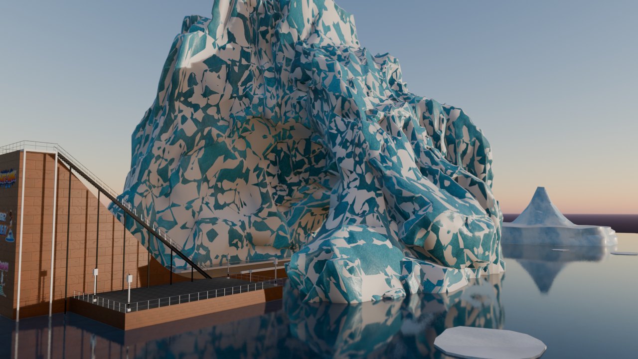 Arched iceberg