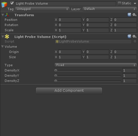 Light Probe Volume in inspector
