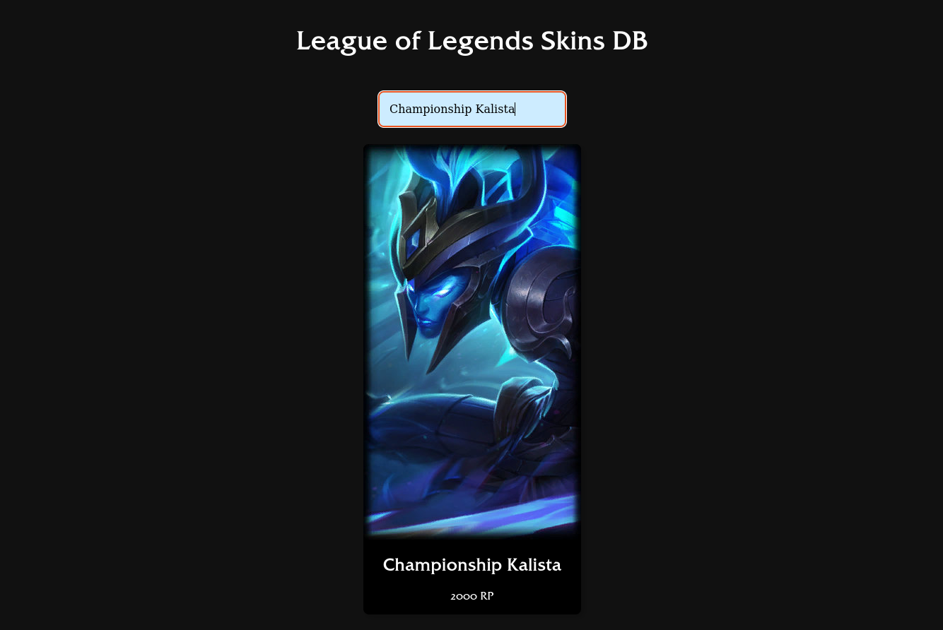 GitHub - AlexandreBidon/LoL-Skins-Prices: League of Legends skins ...