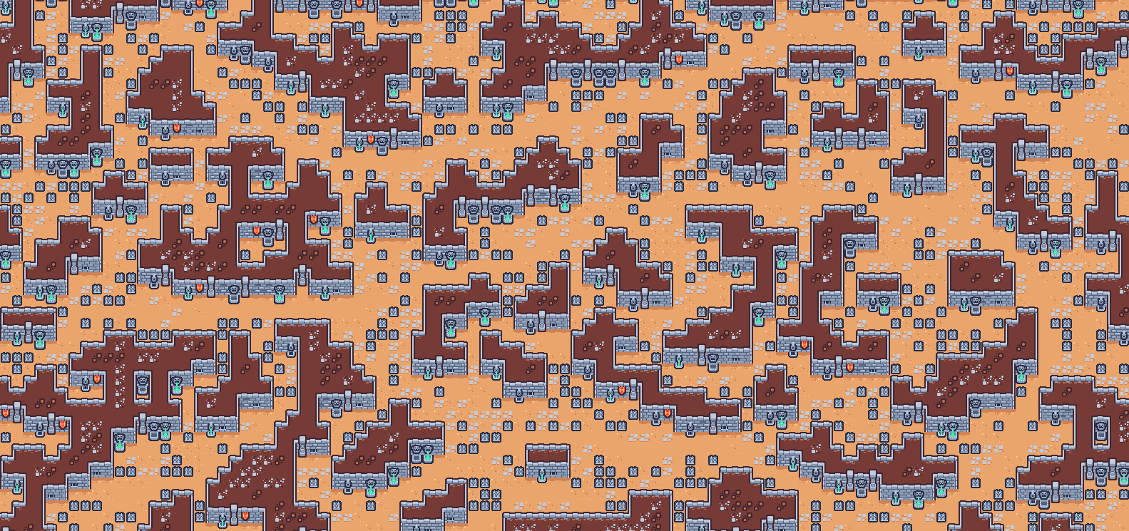 Screenshot of generated tile map