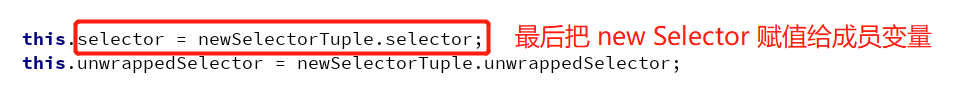 赋值selector