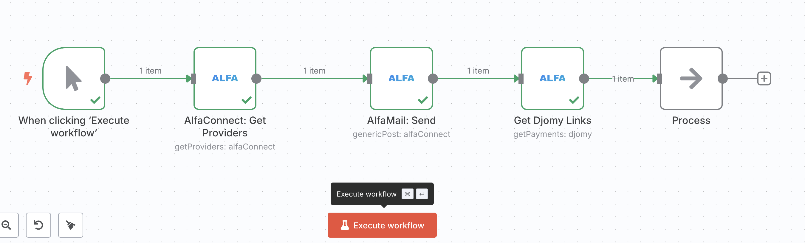 AlfaConnect Workflow Example