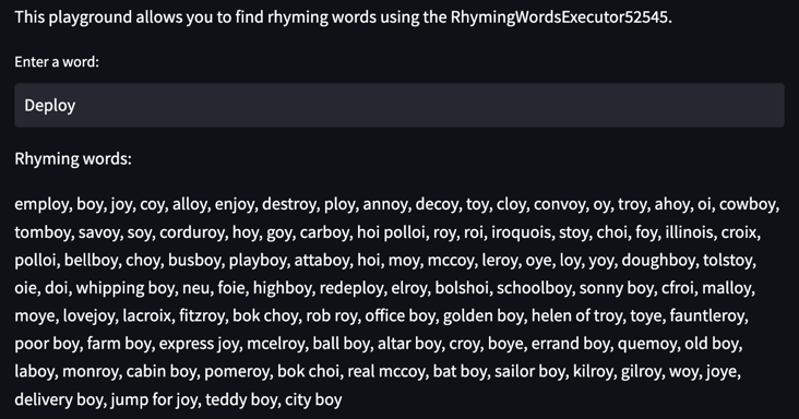 Rhyme Generator