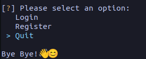 Quit Option
