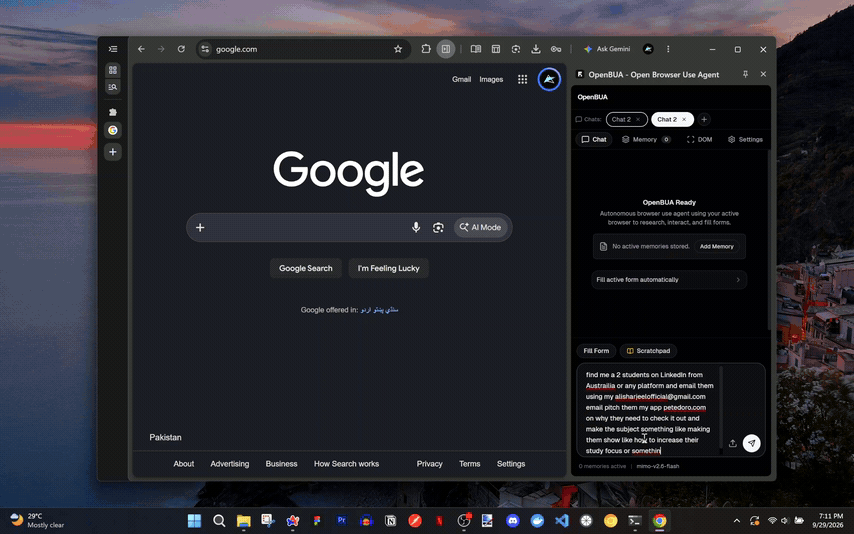 OpenBUA Autonomous Agent Demo Walkthrough