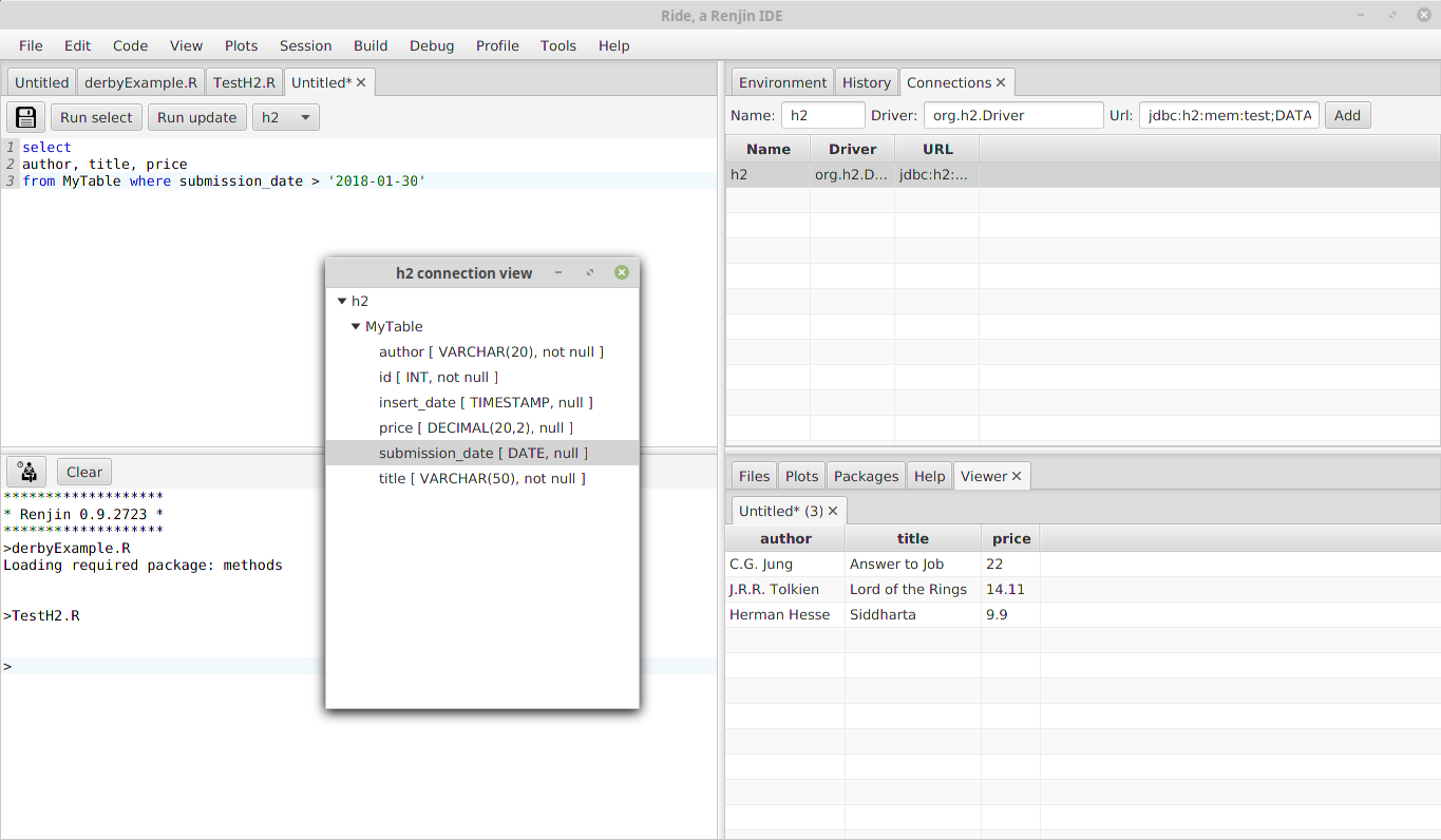 SQL Screenshot