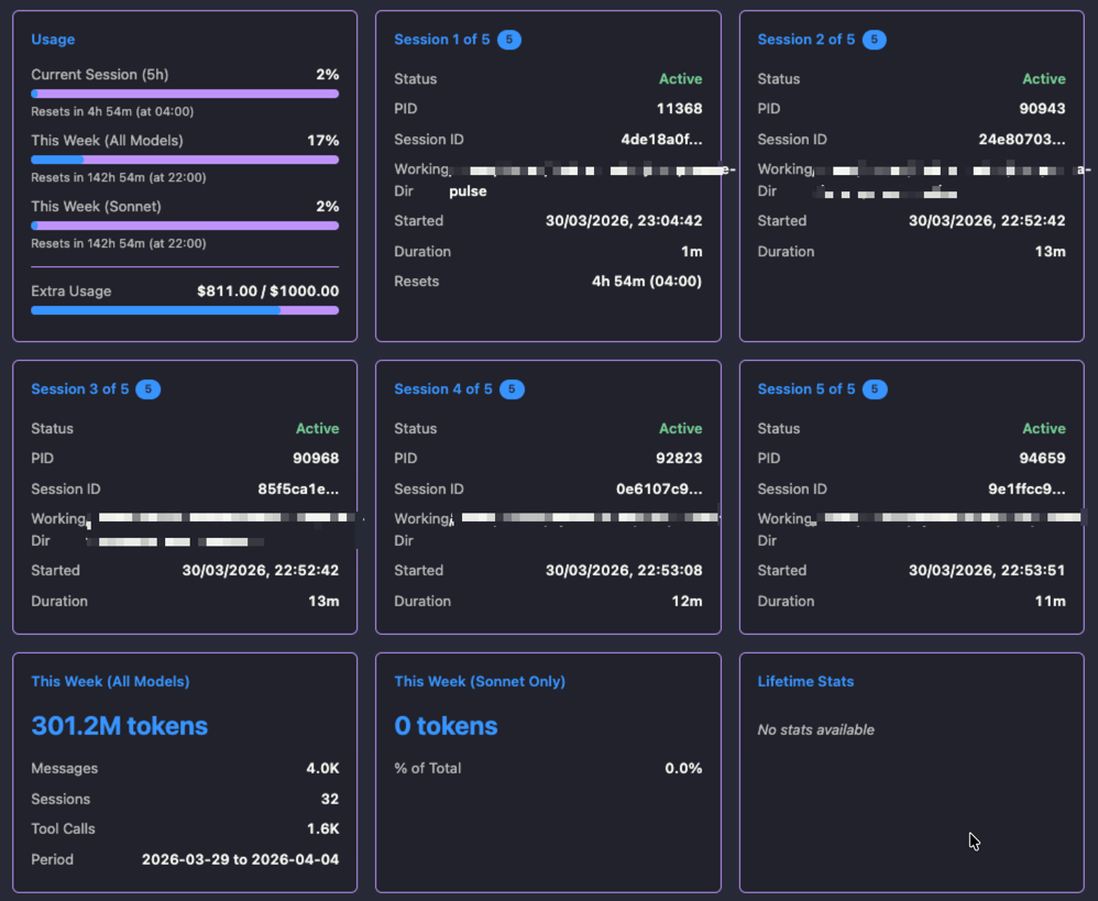 Claude Pulse Monitor - Visual Studio Marketplace