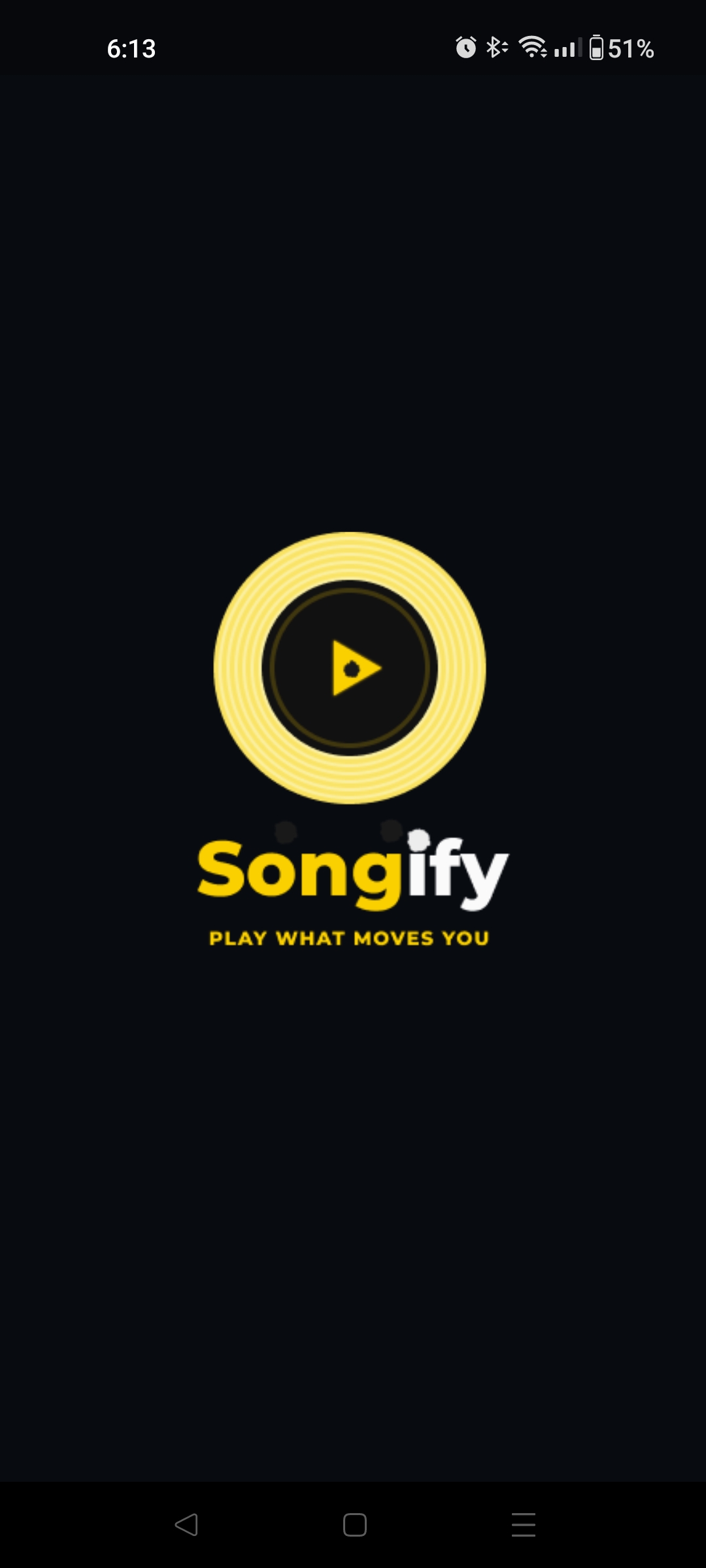Songify Home Screen