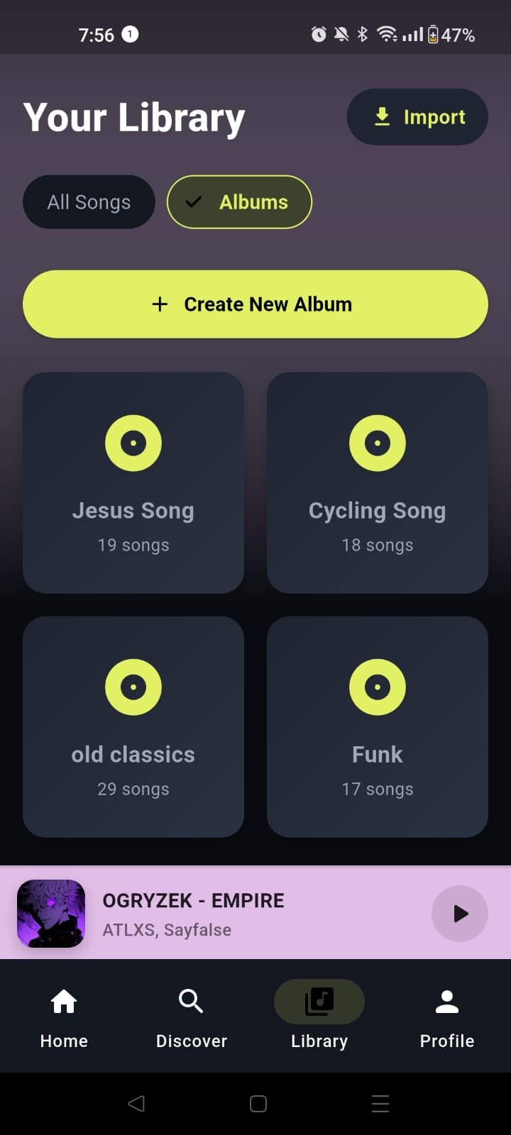 Songify Music Screen