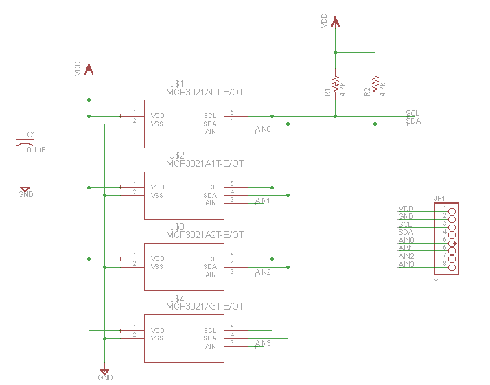 MCP3021 Schematic