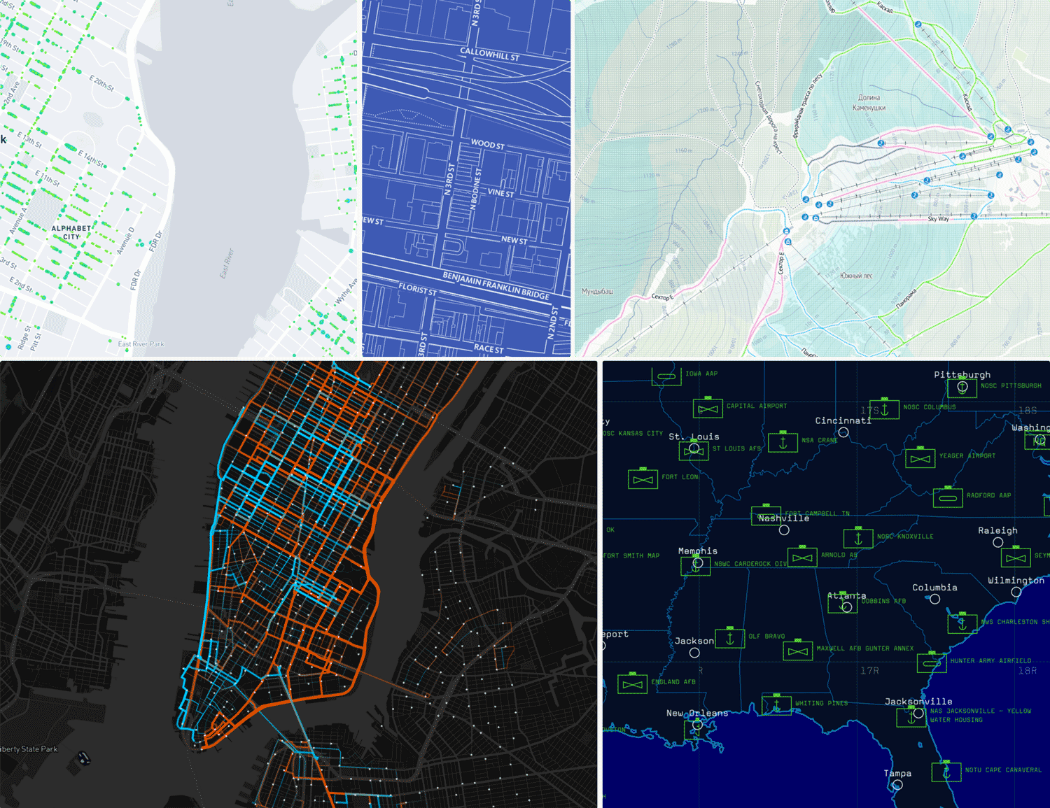 Mapbox GL gallery