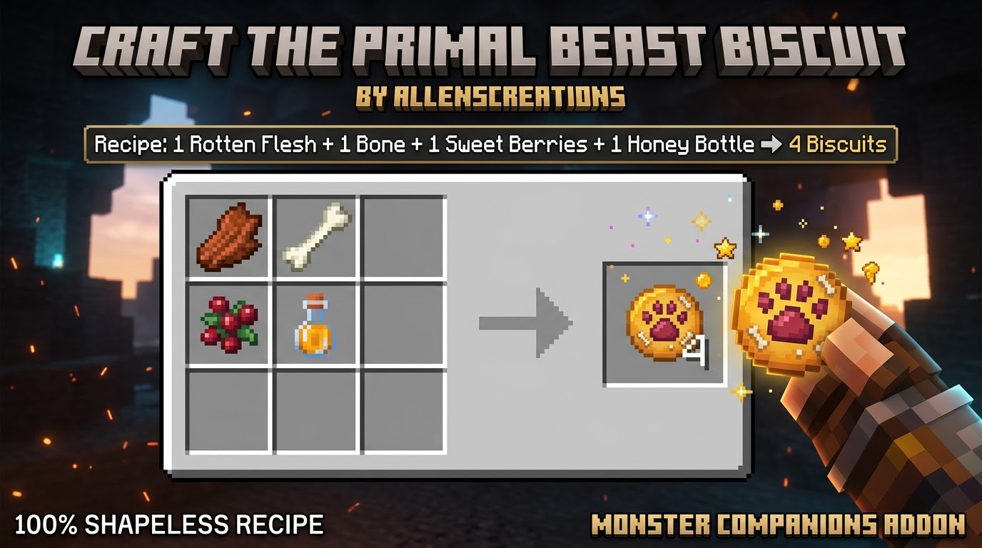 Crafting Recipe: Primal Beast Biscuit
