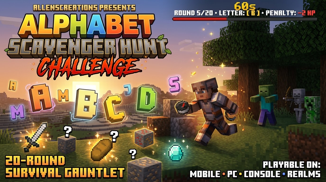 Alphabet Scavenger Hunt Banner
