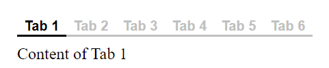 Demo showing many tabs