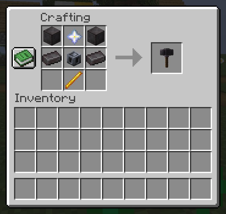 Default recipe in the crafting table