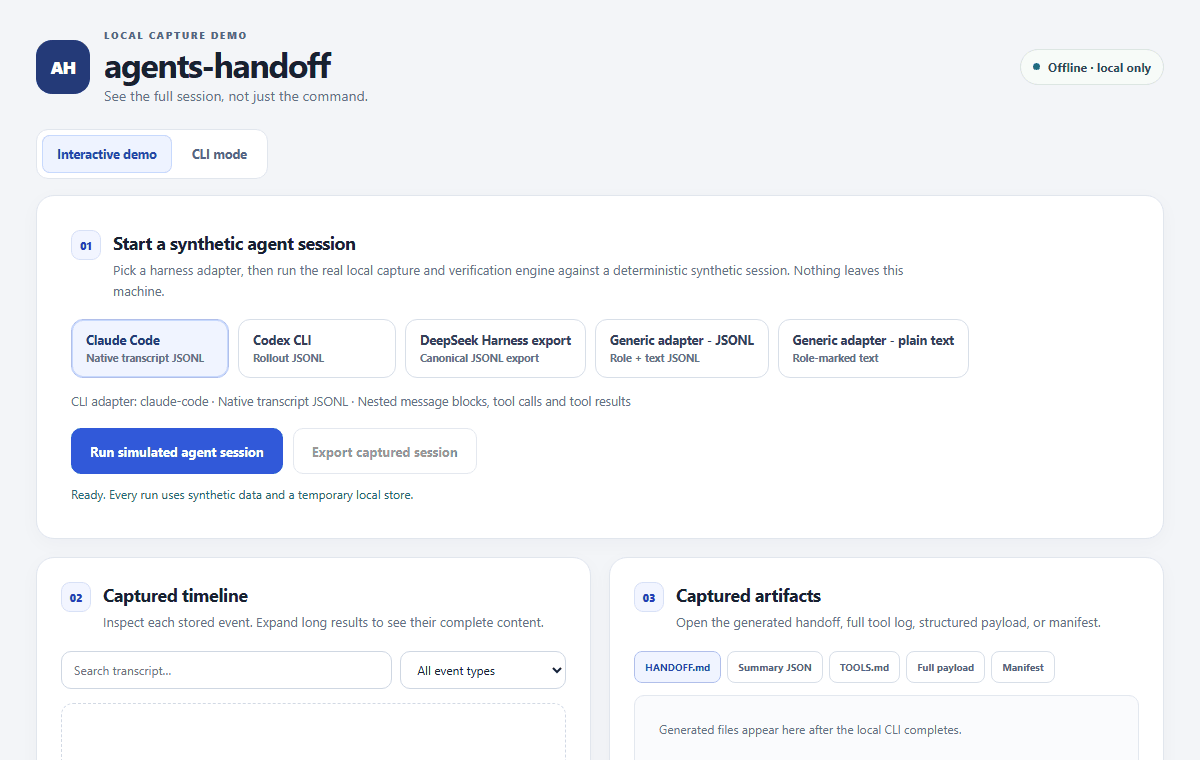agents-handoff demo