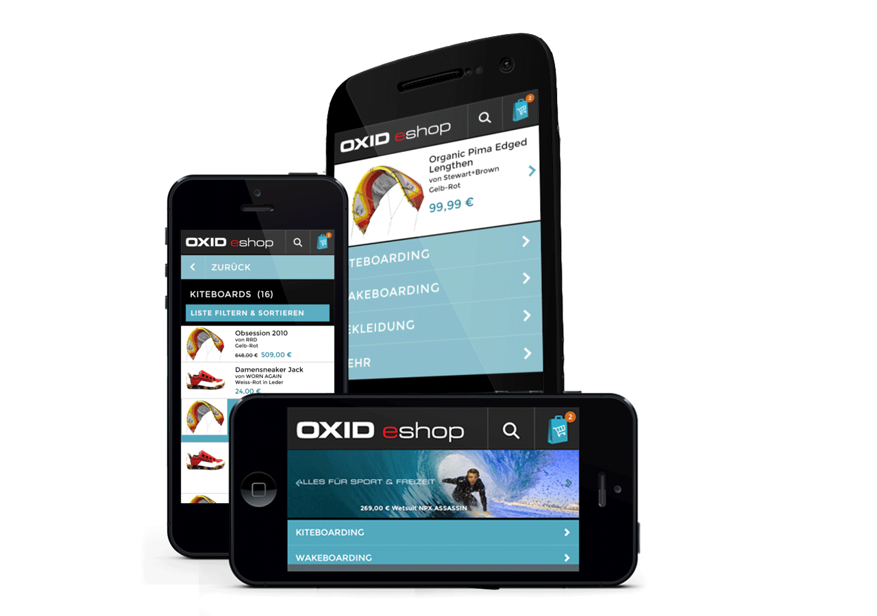 OXID eShop mobile theme