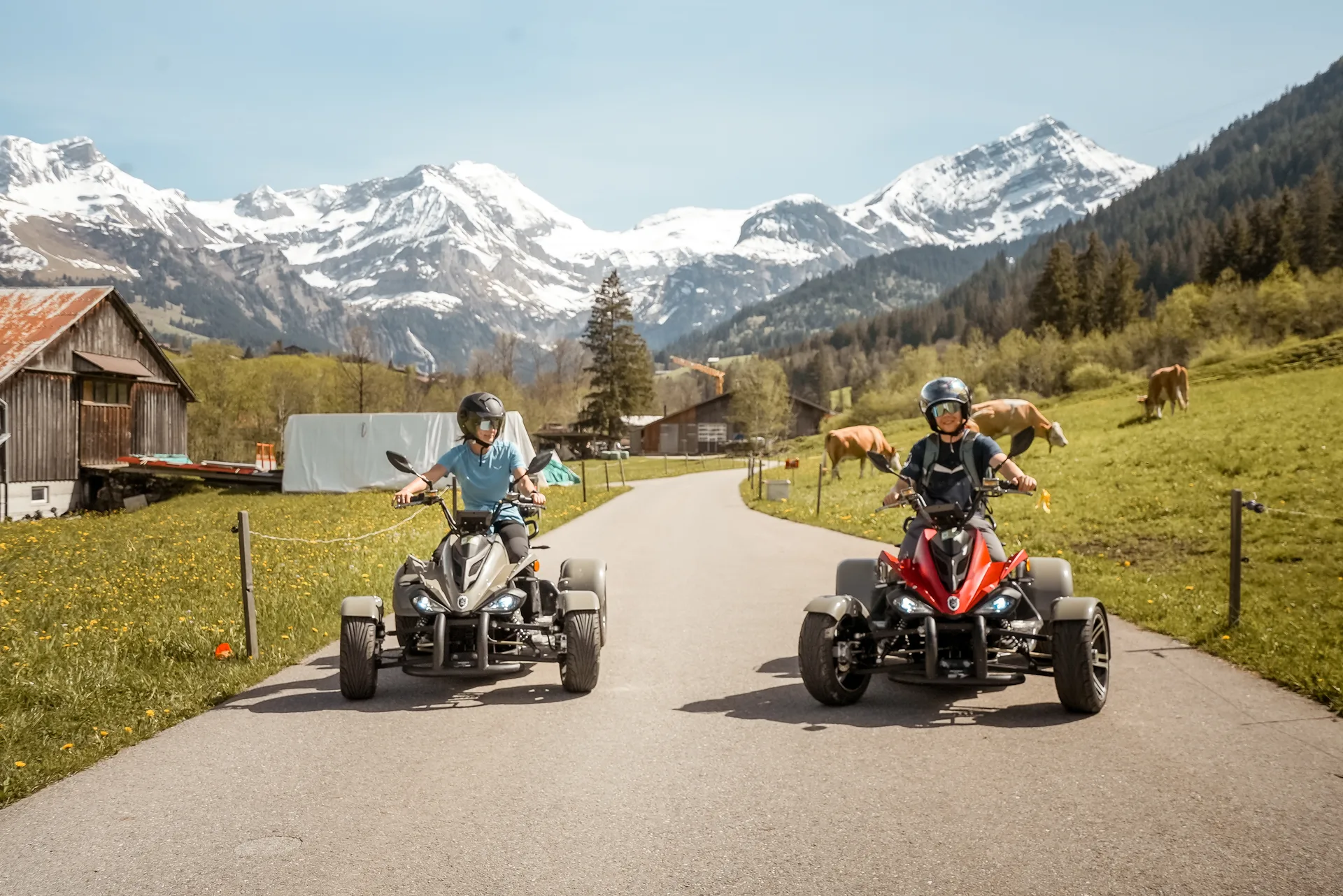 E-ATV & Quad Tours — guided summer activity in Gstaad and Rougemont